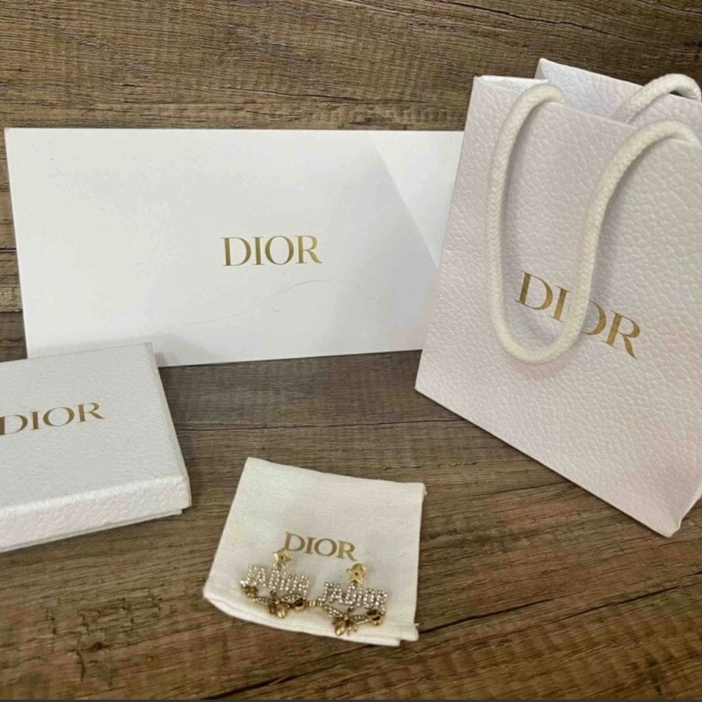 Dior Gold and Silver Bee Earrings